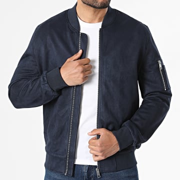 Frilivin - Bomberjacke mit Reißverschluss 033 Dunkelblau