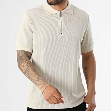 Frilivin - Polo Manga Corta Punto 35T Beige