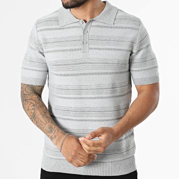 Frilivin - Polo Korte Mouwen Mesh 667 Grijs