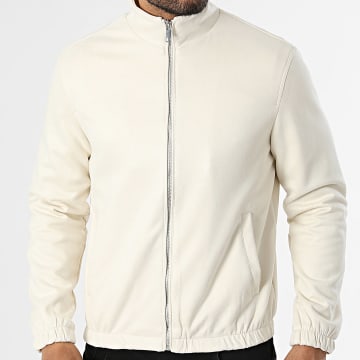 Frilivin - Veste Zippée Suédine C05 Beige Clair