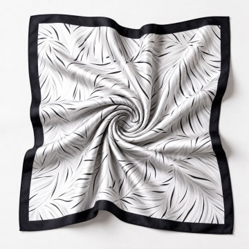 Frilivin - Lenço L32 Preto Branco Cinza