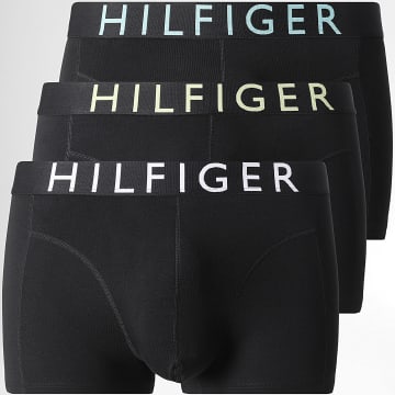 Tommy Hilfiger - Lot De 3 Boxers 3886 Noir Jaune Bleu Clair Blanc