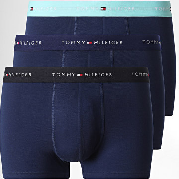 Tommy Hilfiger - Lot De 3 Boxers 3890 Bleu Marine Bleu Clair Noir