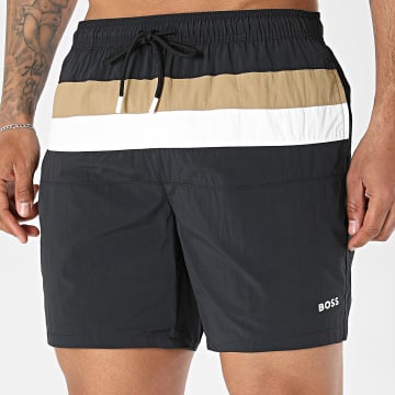 BOSS - Swim Short Louis 50539210 Black White Beige