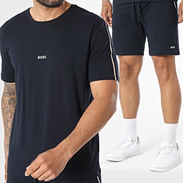 BOSS - Co-ord Set T-Shirts En Casual Shorts Unique 50545930 50545942 Marineblauw