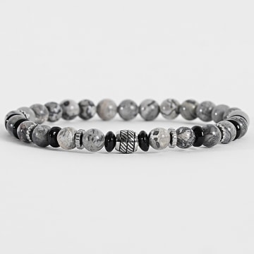 Frilivin - Armband 324 Grau Schwarz Silberfarben