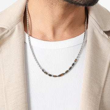 Frilivin - Collier 324 Argenté Camel