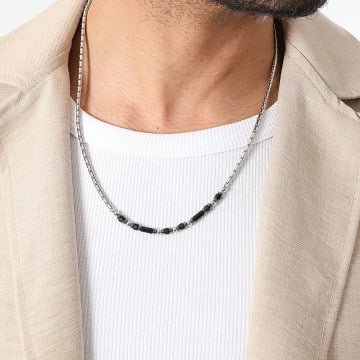 Frilivin - Necklace 324 Silver Black