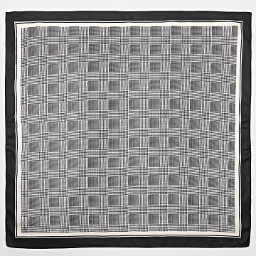 Frilivin - Halstuch Kariert L20 Schwarz Hellbeige