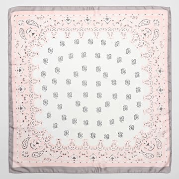Frilivin - Halstuch L31 Weiß Rosa Bandana
