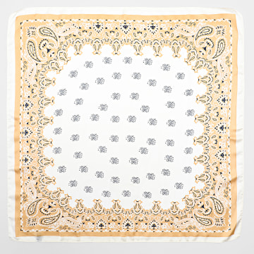 Frilivin - Halstuch L31 Weiß Beige Bandana