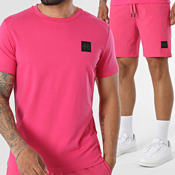 Helvetica - Set aus T-Shirt und Jogging-Short Foster 12 19 Fuchsia Pink