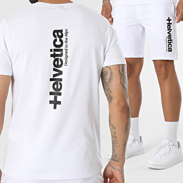 Helvetica - Completo T-Shirt E Pantaloncino Da Jogging Oslo 12 19 Bianco