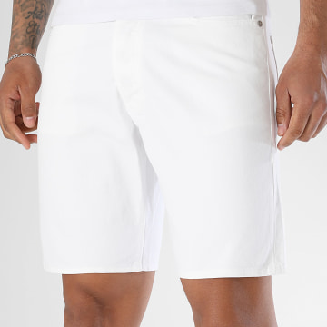 Jack And Jones - Calção de jogging Calça jean Regular Fit Rick Original Branco