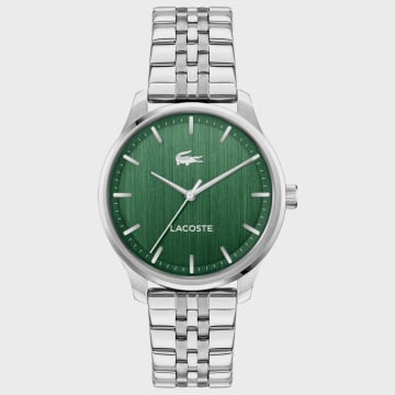 Lacoste - Horloge Lissabon Logo Krokodil Zilver Groen