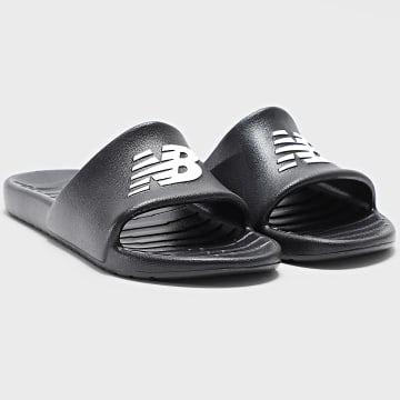 New Balance - Claquettes 100 SUF100A1 Schwarz Weiß