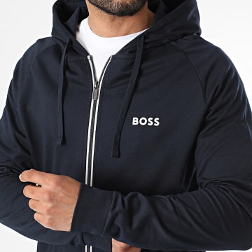 BOSS - Sudadera Con Capucha Con Cremallera Authentic 50545573 Azul Marino
