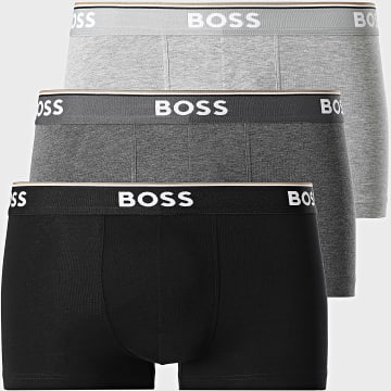BOSS - Pack van 3 Boxers 50475274 Zwart Gemêleerd Grijs Antraciet Gemêleerd