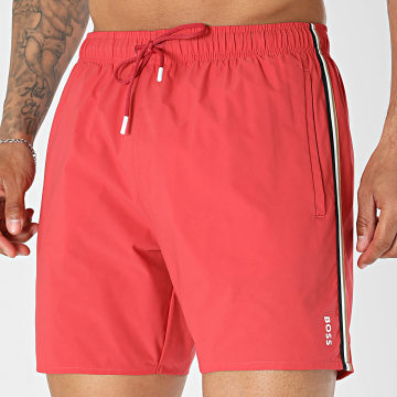 BOSS - Swim Short Banded Iconic 50491594 Red