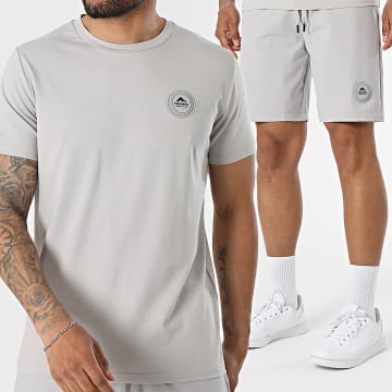 Helvetica - Set T-Shirt und Jogging-Short Ajaccio 12 Capri 19 Weiß