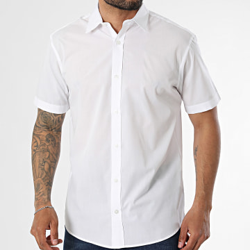 JJ Rebel - Chemise Manches Courtes Gavin Solid Blanc