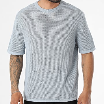 Jack And Jones - Camiseta Ajouré Cassis Azul Claro