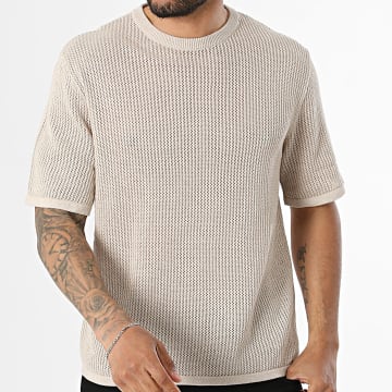 Jack And Jones - Camiseta Ajouré Cassis Beige