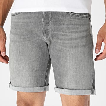 Jack And Jones - Calção Calça jean Regular Fit Rick Fox Cinza