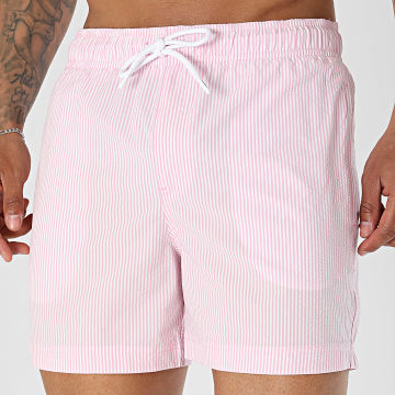 Jack And Jones - Calção de treino a riscas Maui Ocean Rosa Branco