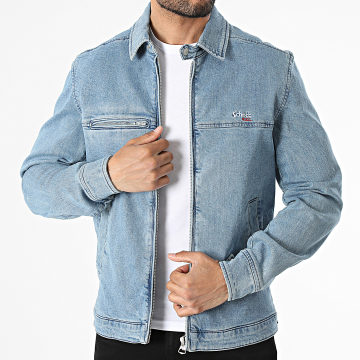 Schott NYC - Jass met rits Tyron blauw denim