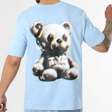 Teddy Yacht Club - Camiseta Oversize Large Anaglyphe Azul Claro