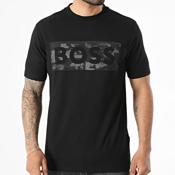 BOSS - T-Shirt Globe Logo Pattern 50559363 Schwarz