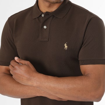 Polo Ralph Lauren - Polo Kurzarm Slim Original Player Braun Camel