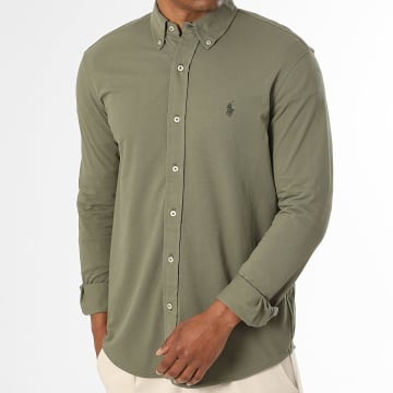 Polo Ralph Lauren - Overhemd Lange Mouwen Original Player Kaki Groen