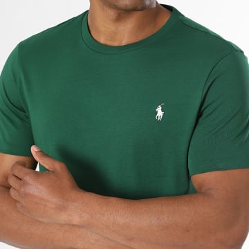 Polo Ralph Lauren - T-Shirt Custom Slim Fit Original Player Dunkelgrün Weiß