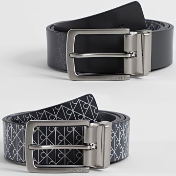 Calvin Klein - Casual Reversible Belt Pin 7113 Black Anthracite Gray White