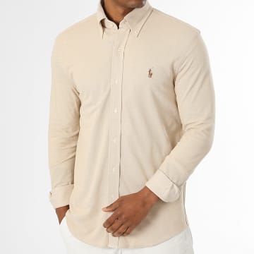 Polo Ralph Lauren - Camisa de Manga Longa Oxford Bege