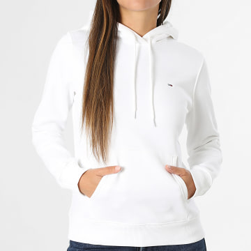 Tommy Jeans - Sweat Capuche Regular Femme Flag 9958 Beige Clair