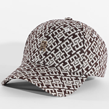 Tommy Hilfiger - Casquette Femme Monogram 8916 Marron Beige Doré
