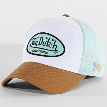 Von Dutch - Cap Trucker Lof White Light Turquoise Camel