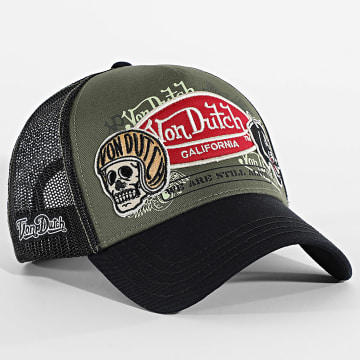 Von Dutch - Gorra Trucker Parches Verde Kaki Negro