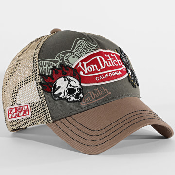Von Dutch - Trucker Cap Patches Khaki Green Beige Brown