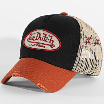 Von Dutch - Trucker Cap Used Black Beige Camel
