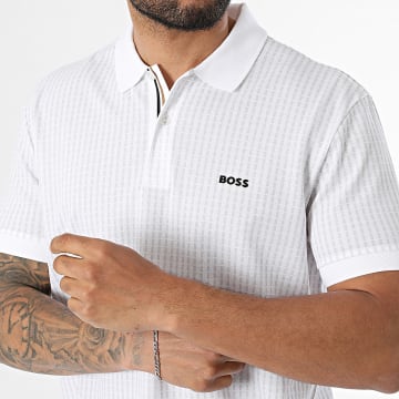 BOSS - Polo Kurzarm Birdie 3 50559355 Weiß Grau