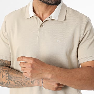 Calvin Klein - Polo Manga Curta 234 Bege