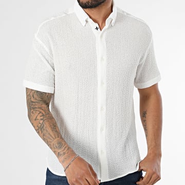 Classic Series - Camisa Manga Corta Texturizada 166 Blanco