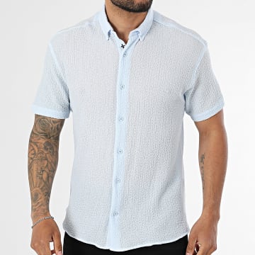 Classic Series - Camisa Manga Corta Texturizada 166 Azul Claro