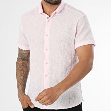 Classic Series - Camisa Manga Corta Texturizada 166 Rosa