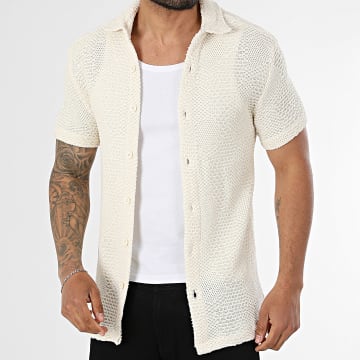 Classic Series - Camisa Manga Corta Texturizada 170 Beige Claro