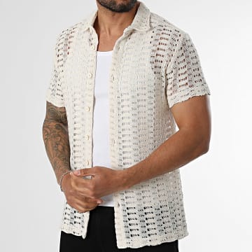 Classic Series - Camisa Manga Corta Calada 168 Beige Claro
